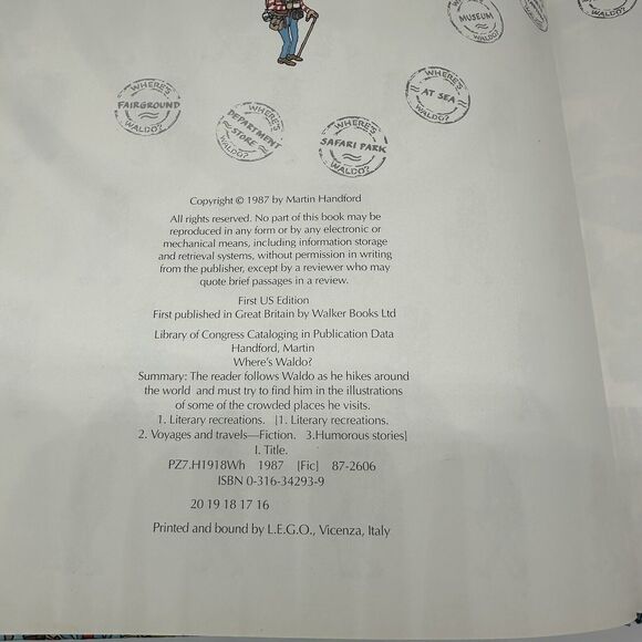 Lot of 2 VINTAGE 1987 Where's Waldo 1st Edition 1988 Find Waldo Now MARKED PAGES - Picture 2 of 12